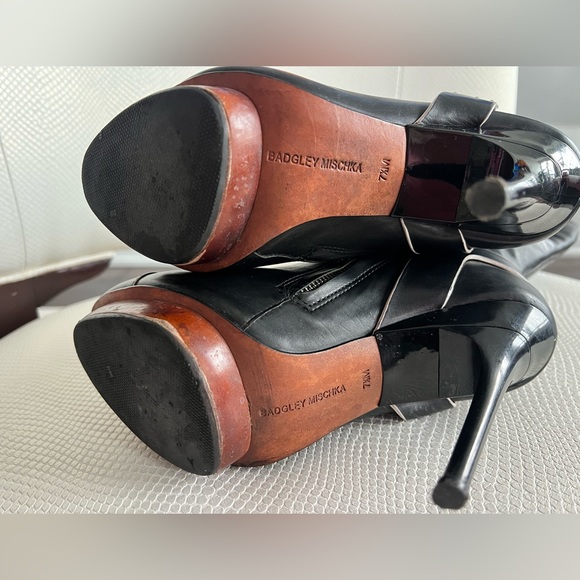 Badgley Mischka sexy black calf leather boots - Picture 15 of 15